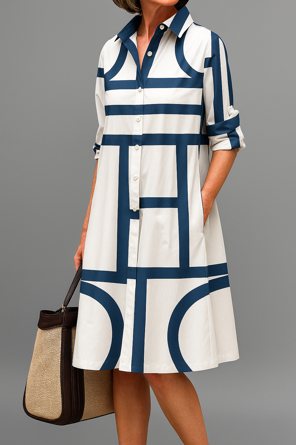 CORA - Elegantes Midi-Kleid für einen mühelosen Stil