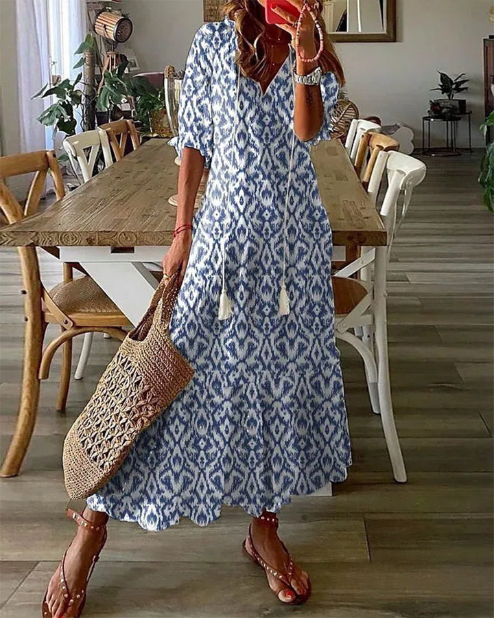 LEA - Elegantes Boho-Kleid mit Bauchabdeckung