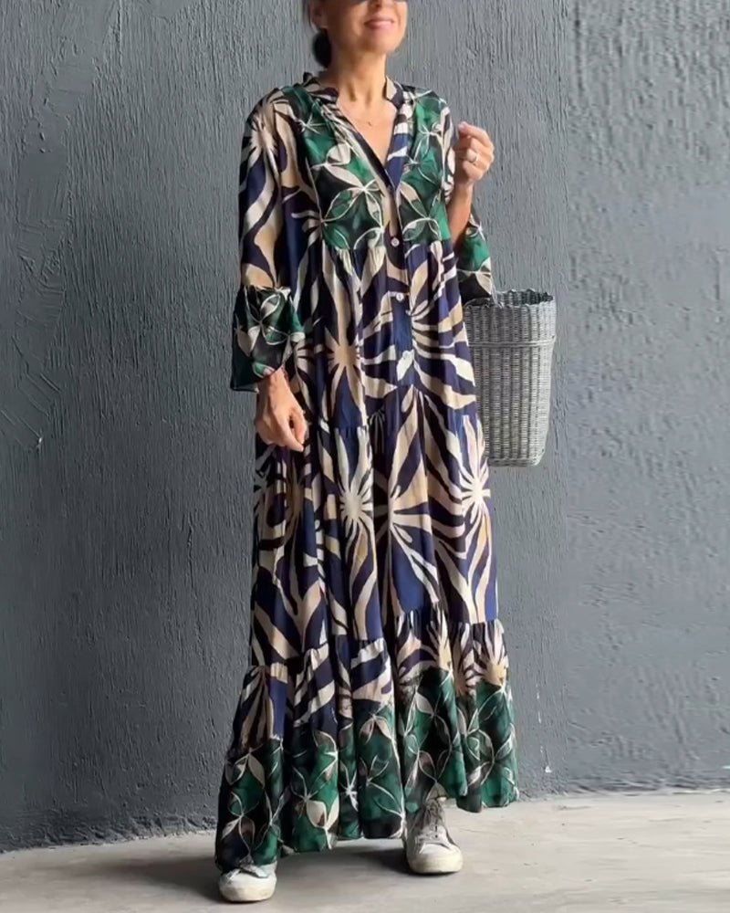 ANNA - Lockeres Kleid mit Aufdruck