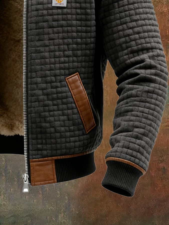 Stan - STRUKTURJACKE MIT HOHEM KRAGEN