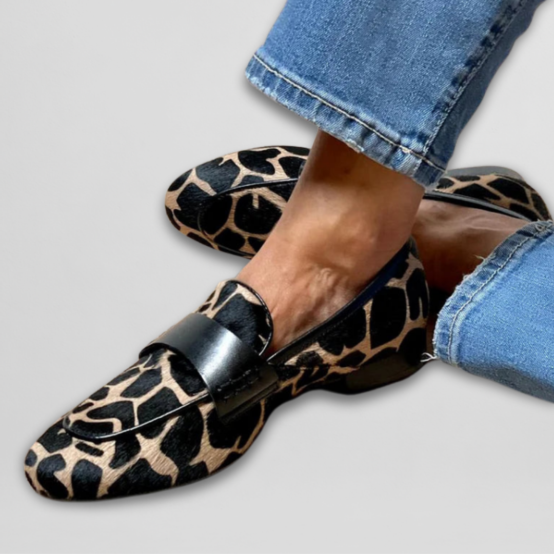 Priszilla - Giraffen-Print Slipper