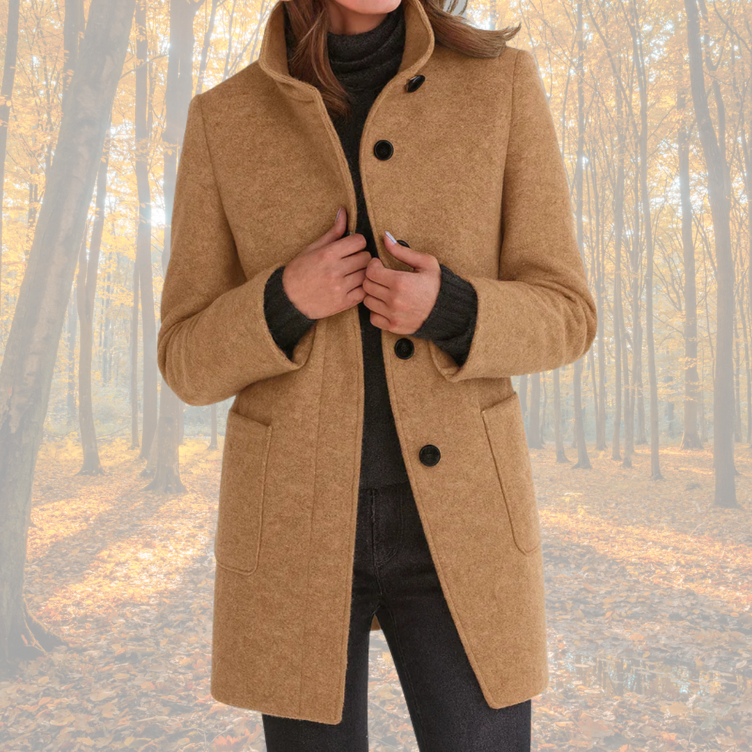 Marzena - Klassischer Wintermantel mit Knöpfen