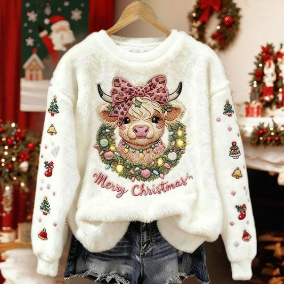 Weihnachtlicher Stierpullover™