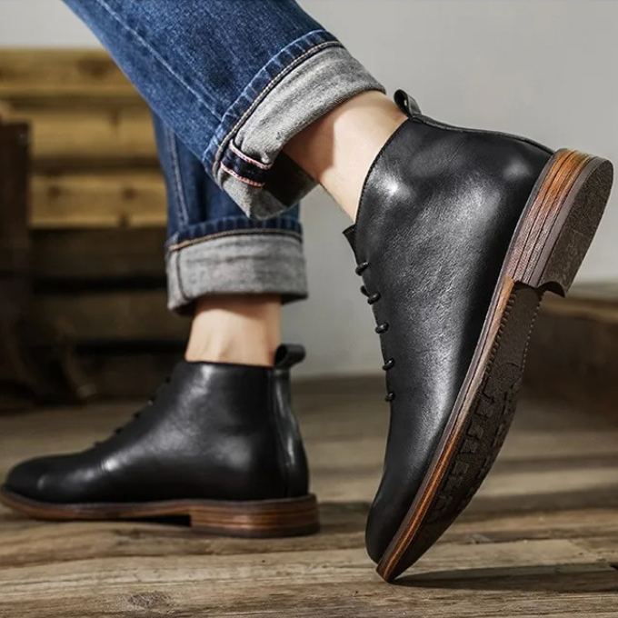 CEDRIC - Lederstiefel