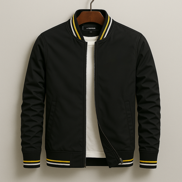 Leon - Elegante gestreifte Bomberjacke