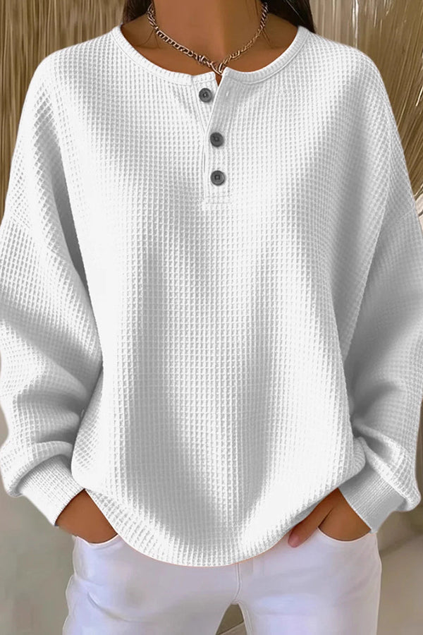 Carly - Strickjacke mit Waffel-Muster