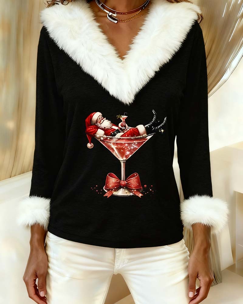 🎅✨ Melanie - Weihnachtsbluse mit Eleganz, Wärme und einem Hauch von festlichem Charme!