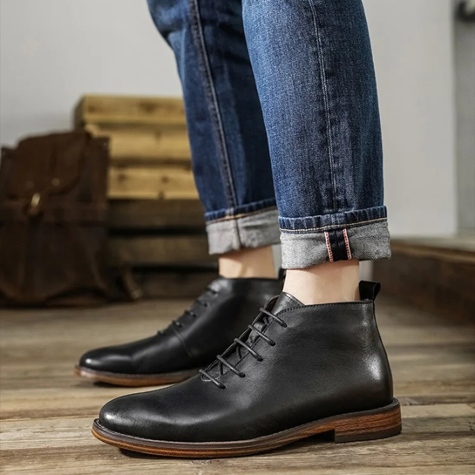 CEDRIC - Lederstiefel