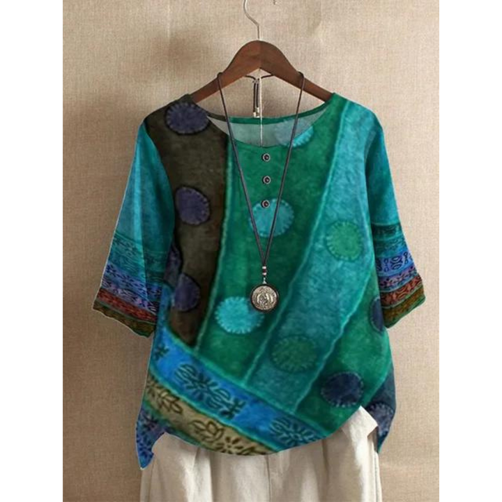 Greta - Top Bohemien Colorato