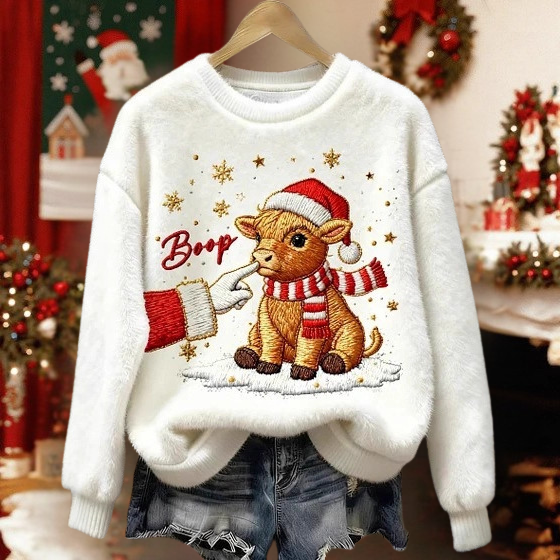 Weihnachtlicher Stierpullover™