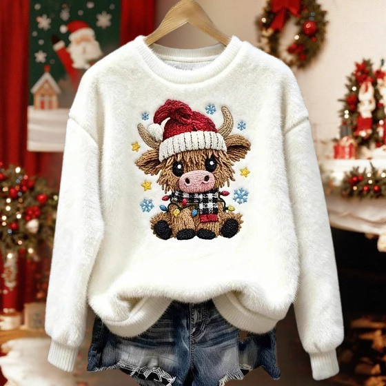 Weihnachtlicher Stierpullover™