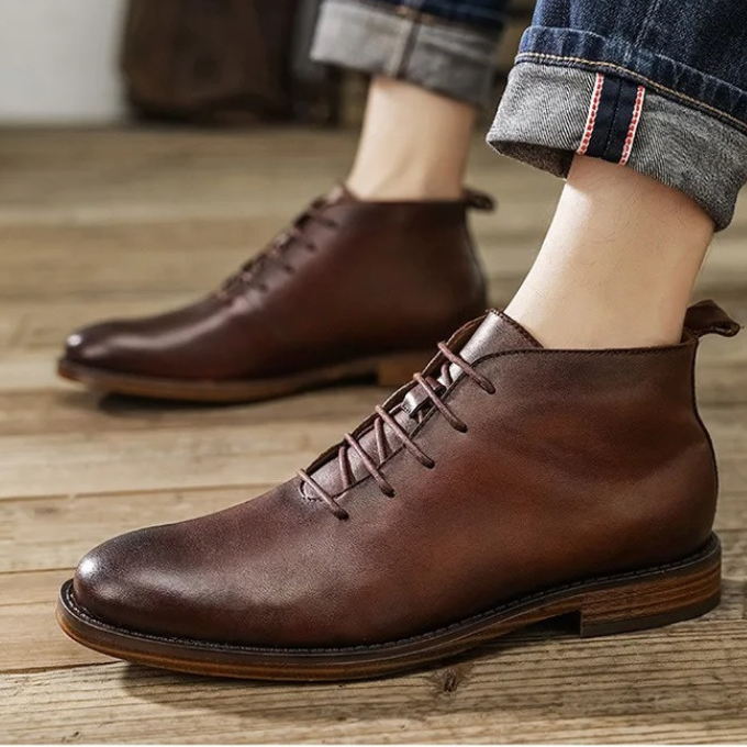 CEDRIC - Lederstiefel