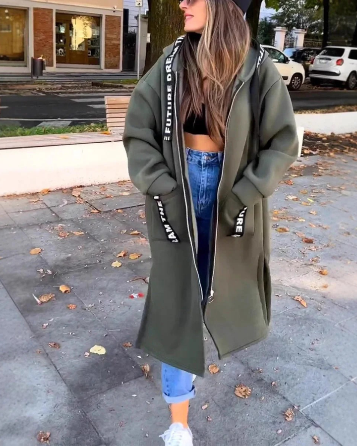 Marina - Langer Kapuzenpullover