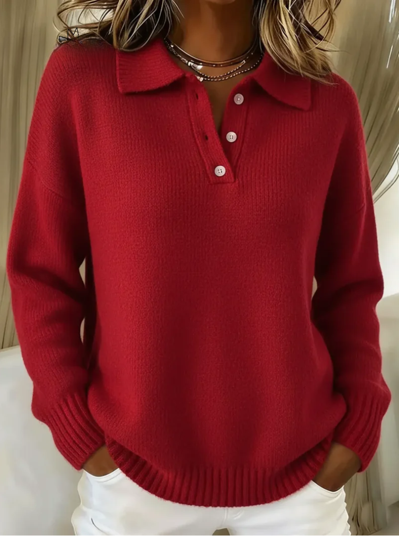 Olivia - Strick-Polo-Sweater