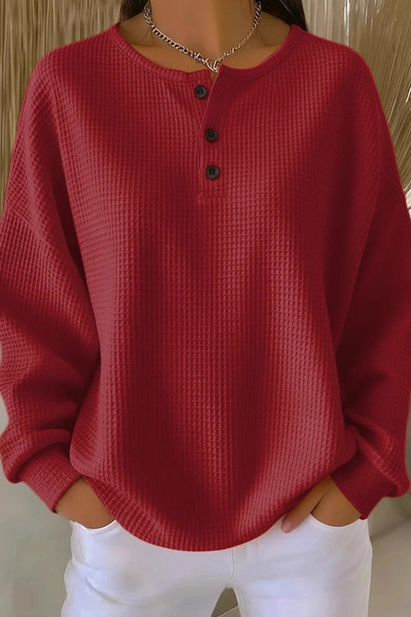 Carly - Strickjacke mit Waffel-Muster