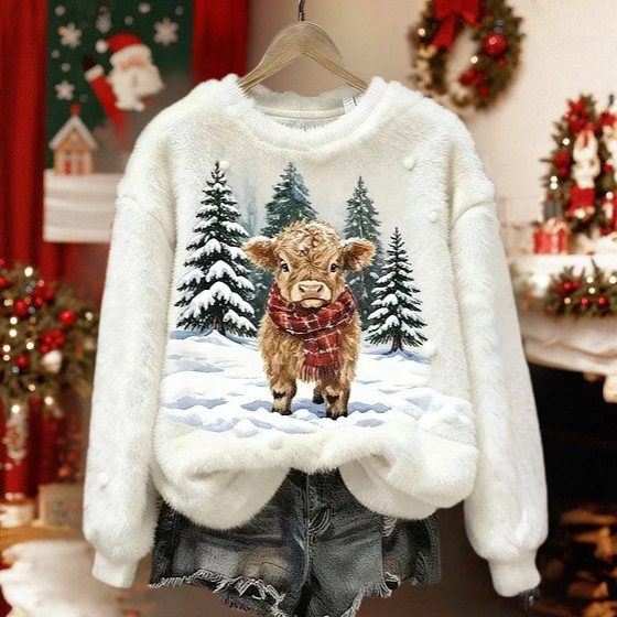 Weihnachtlicher Stierpullover™