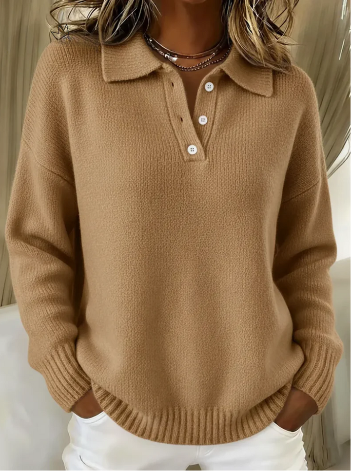 Olivia - Strick-Polo-Sweater