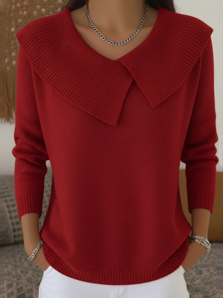 Lucia - Warmer Pullover mit weichem Kragen