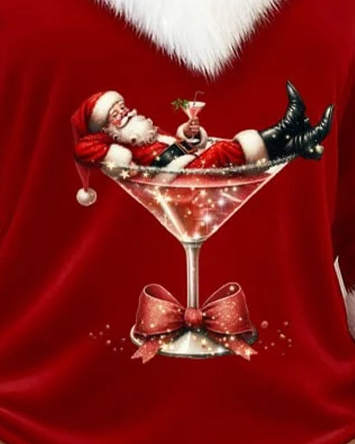 🎅✨ Melanie - Weihnachtsbluse mit Eleganz, Wärme und einem Hauch von festlichem Charme!