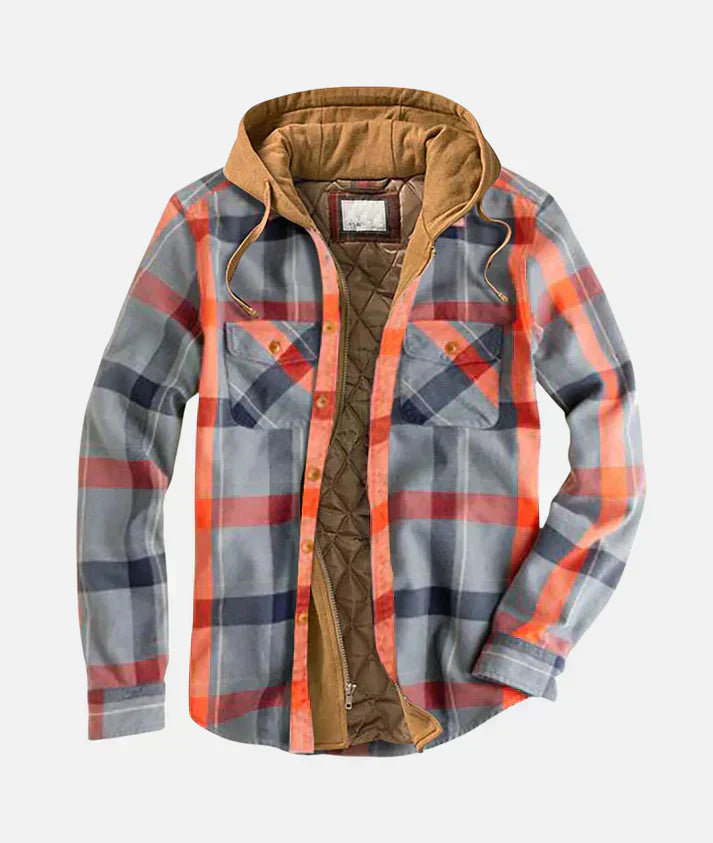 RICHARD - Karierte Patchworkjacke