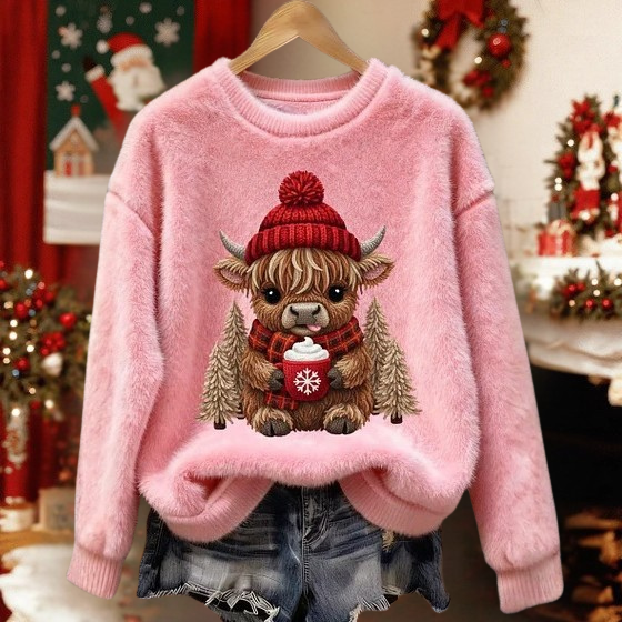 Weihnachtlicher Stierpullover™