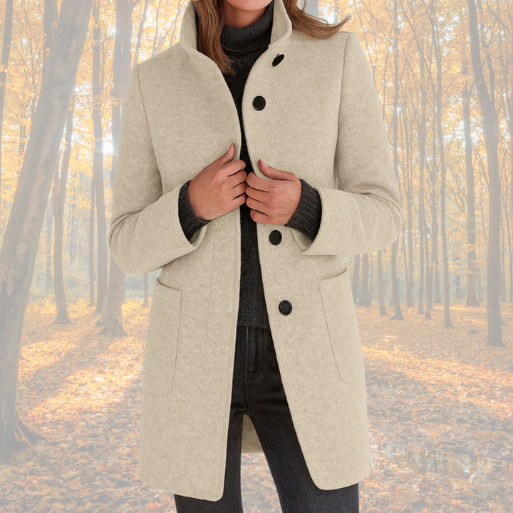Marzena - Klassischer Wintermantel mit Knöpfen