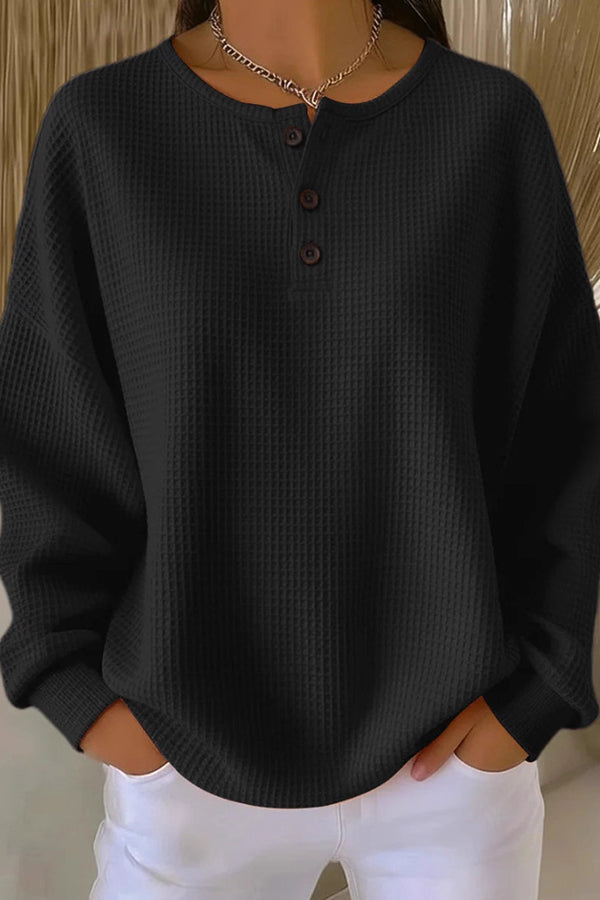 Carly - Strickjacke mit Waffel-Muster