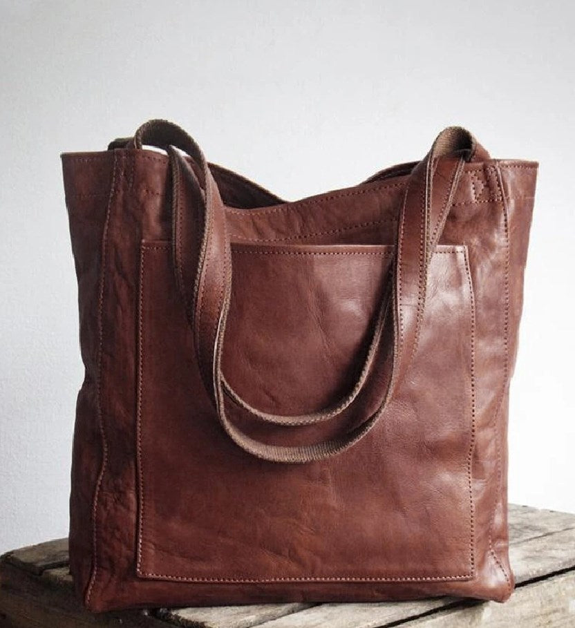 Elysia - Klassische Leder Tote