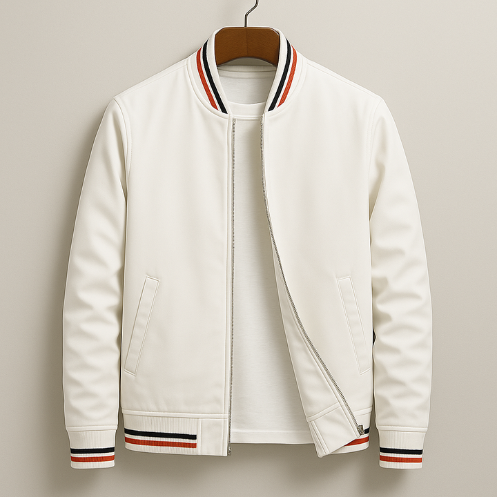 Leon - Elegante gestreifte Bomberjacke