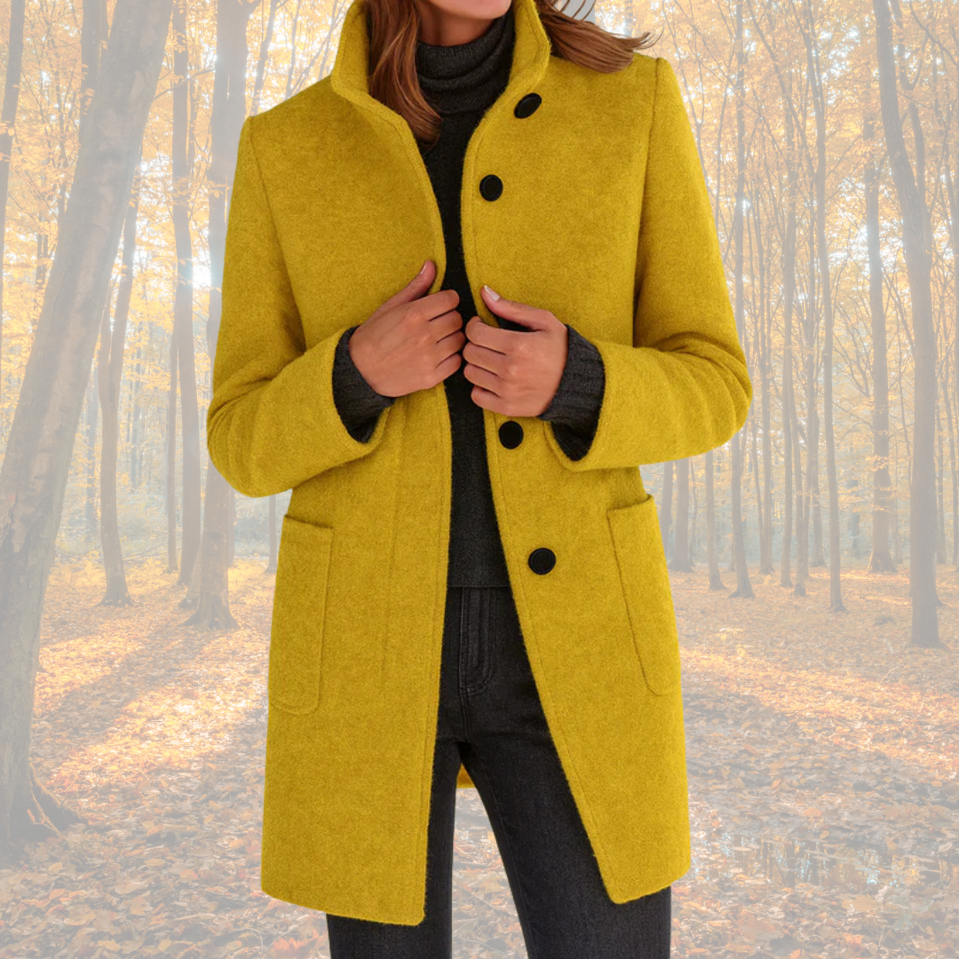 Marzena - Klassischer Wintermantel mit Knöpfen