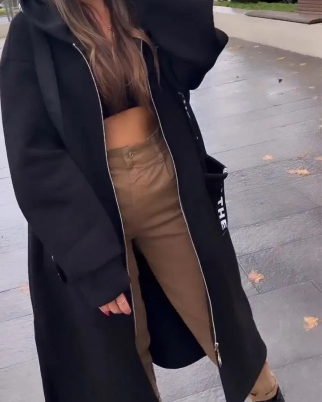 Marina - Langer Kapuzenpullover