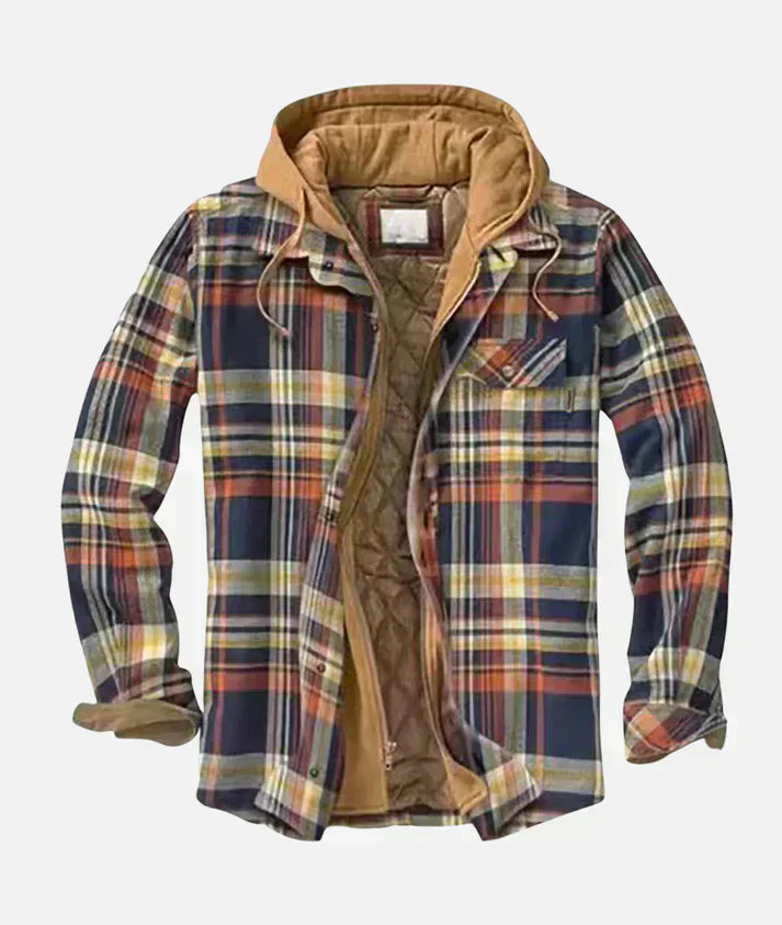 RICHARD - Karierte Patchworkjacke