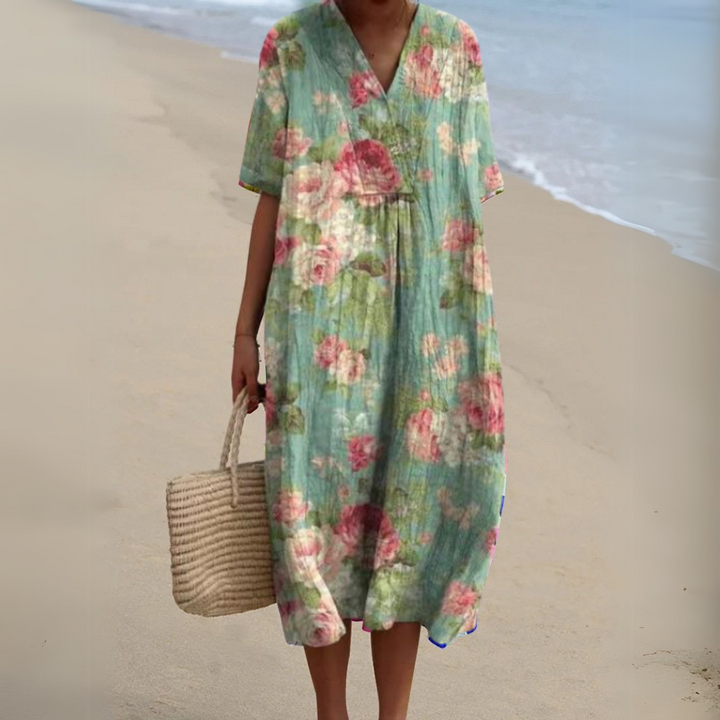 Audrey - Elegantes Blumen Kleid