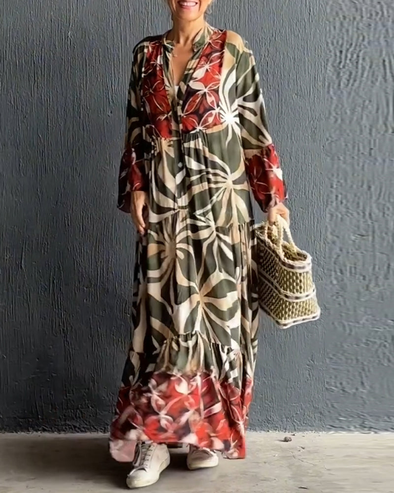 ANNA - Lockeres Kleid mit Aufdruck