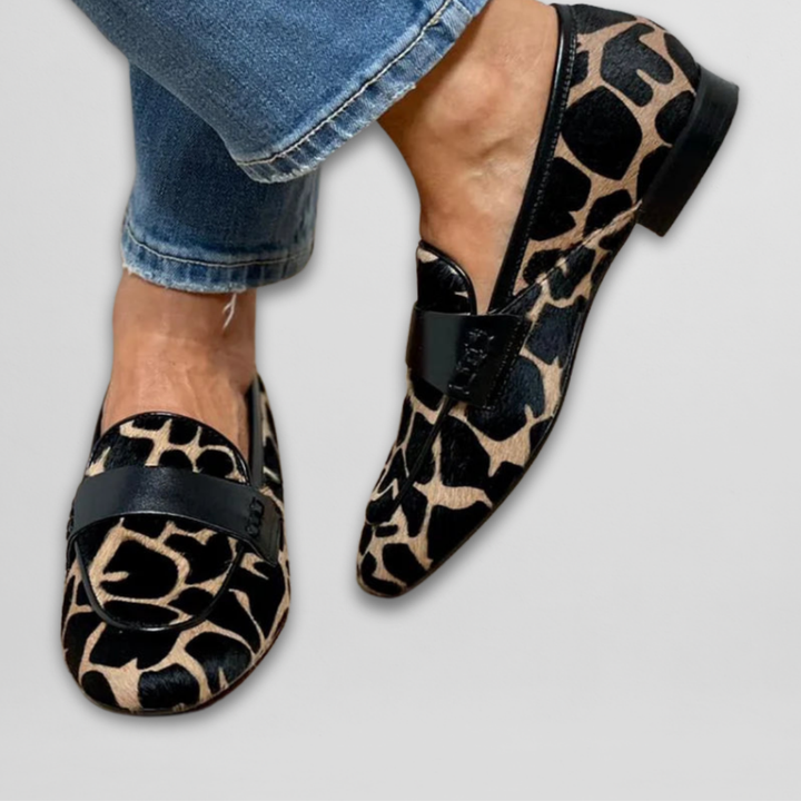 Priszilla - Giraffen-Print Slipper
