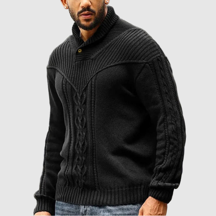 Alessandro - Massgeschneiderter Pullover mit Stehkragen