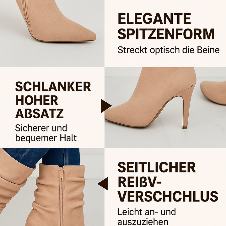 Catalina - Stiletto-Stiefel mit spitzem Fuss