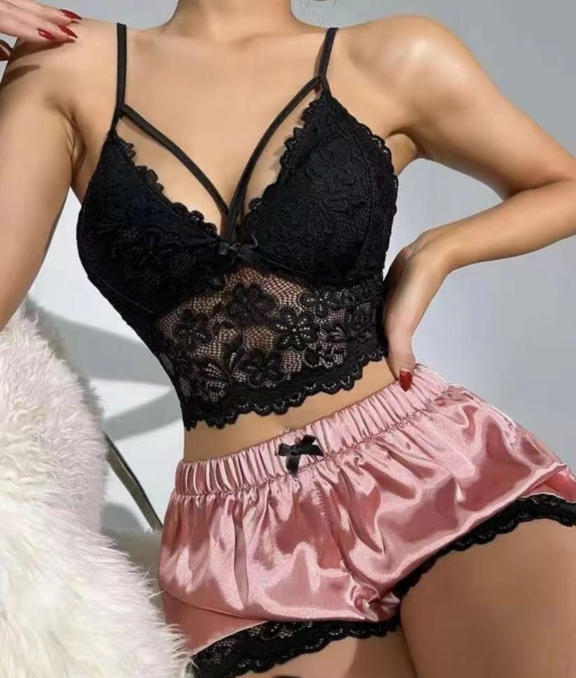 Celestine - Sexy Spitzen-Pyjama