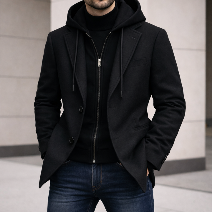 LORENZO - DOPPELSCHICHT-MANTEL | MASSGESCHNEIDERTE ELEGANZ, ANPASSBARE WÄRME