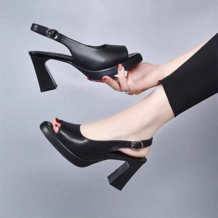 Mélanie - Atmungsaktive Leder High Heels!