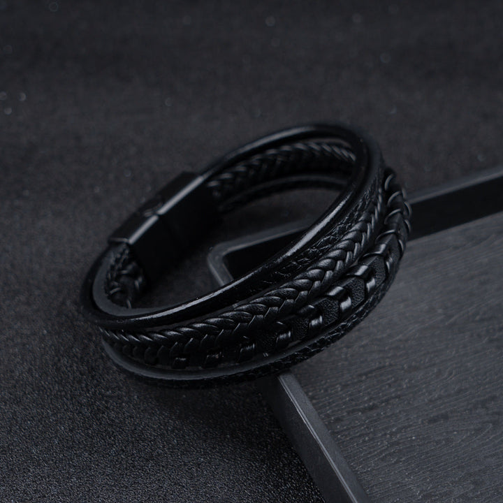 RAGNAR BAND - Geflochtenes Leder-Viking-Armband
