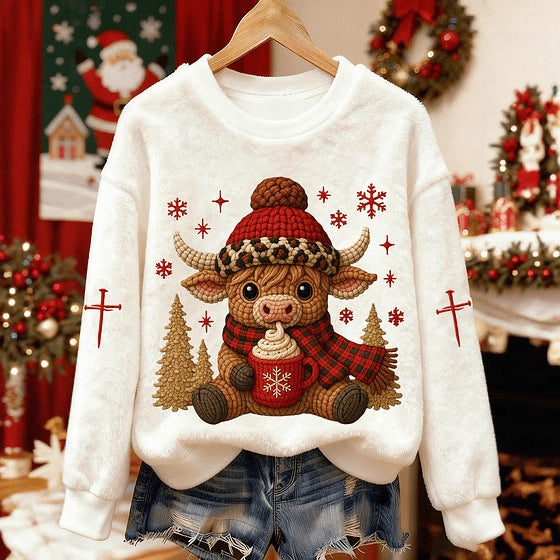 Weihnachtlicher Stierpullover™