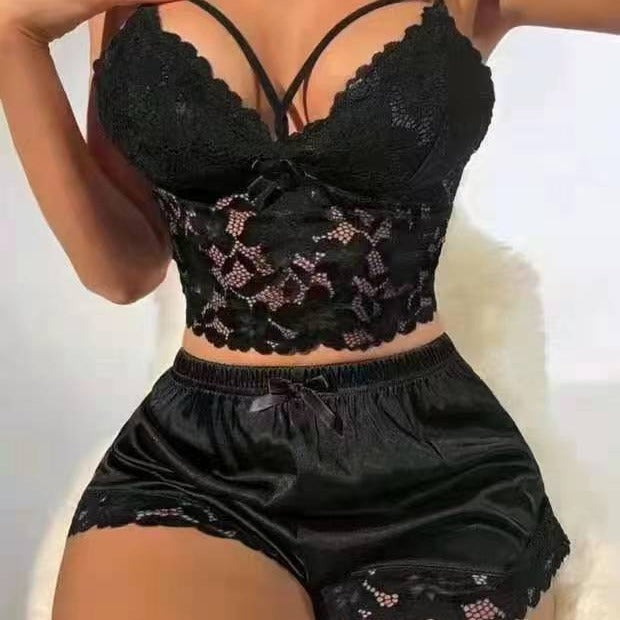Celestine - Sexy Spitzen-Pyjama