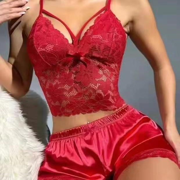 Celestine - Sexy Spitzen-Pyjama