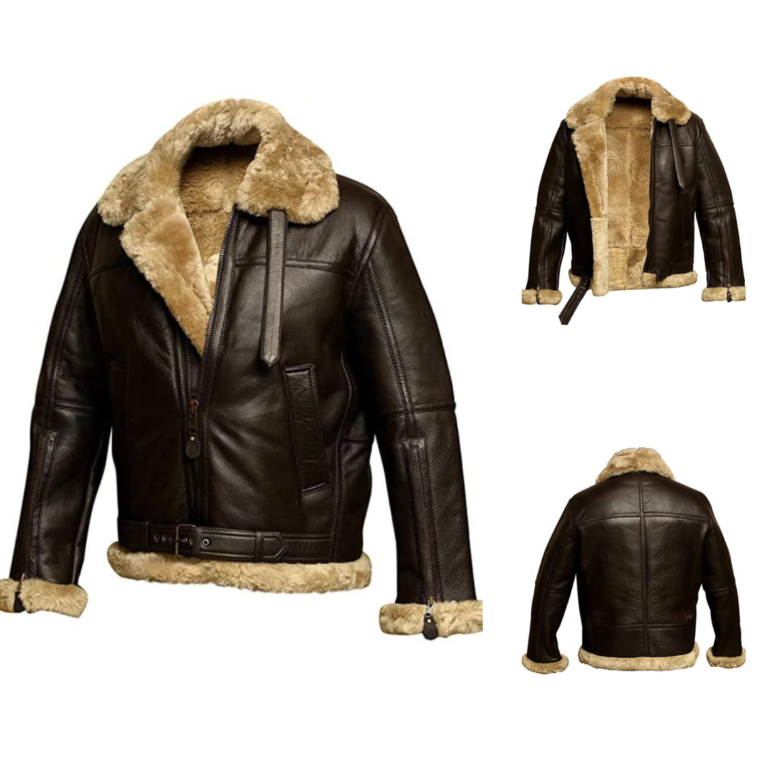DEAN - Warme Lederjacke