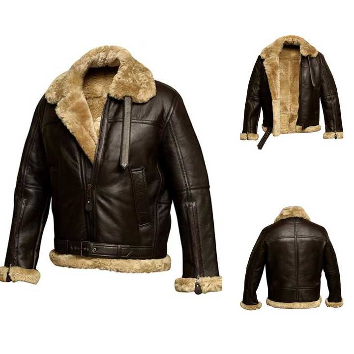 DEAN - Warme Lederjacke