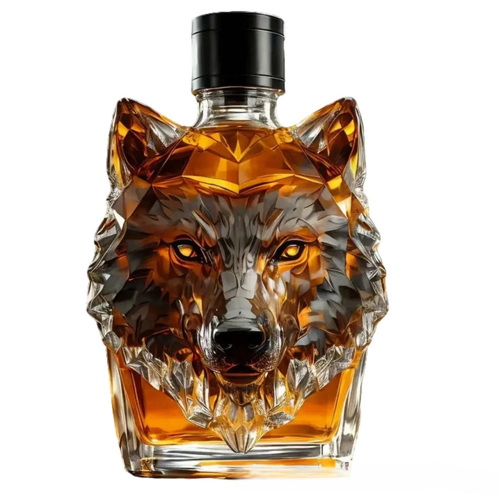 Wolfkopf Whiskeyflasche - Limitierte Auflage
