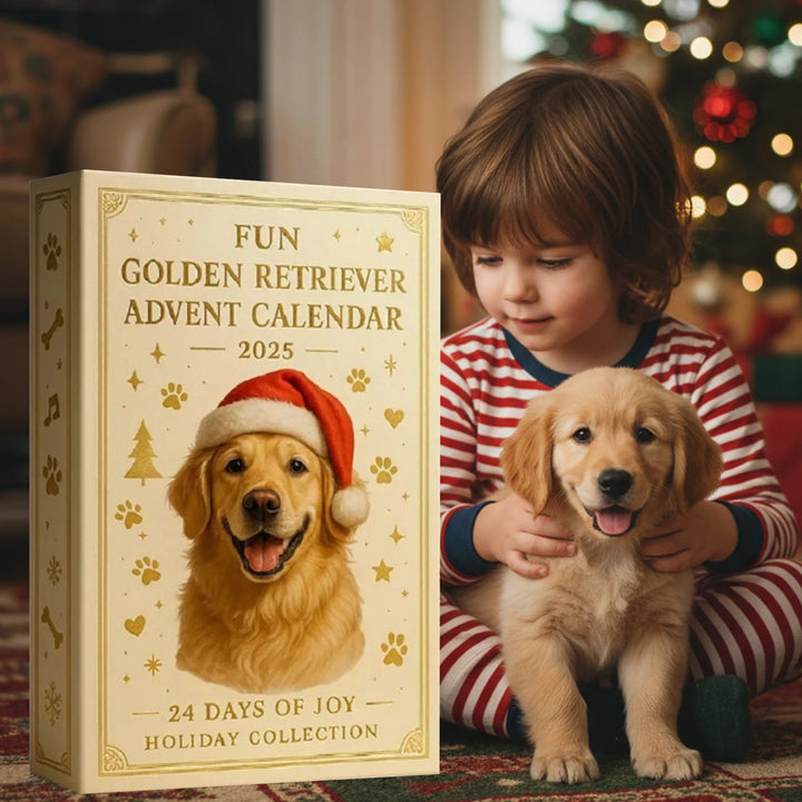 🎄Golden Retriever Adventskalender 2025 - 2D Design🐶