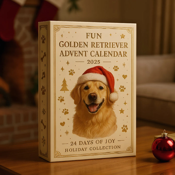 🎄Golden Retriever Adventskalender 2025 - 2D Design🐶