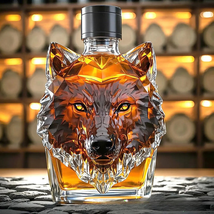 Wolfkopf Whiskeyflasche - Limitierte Auflage